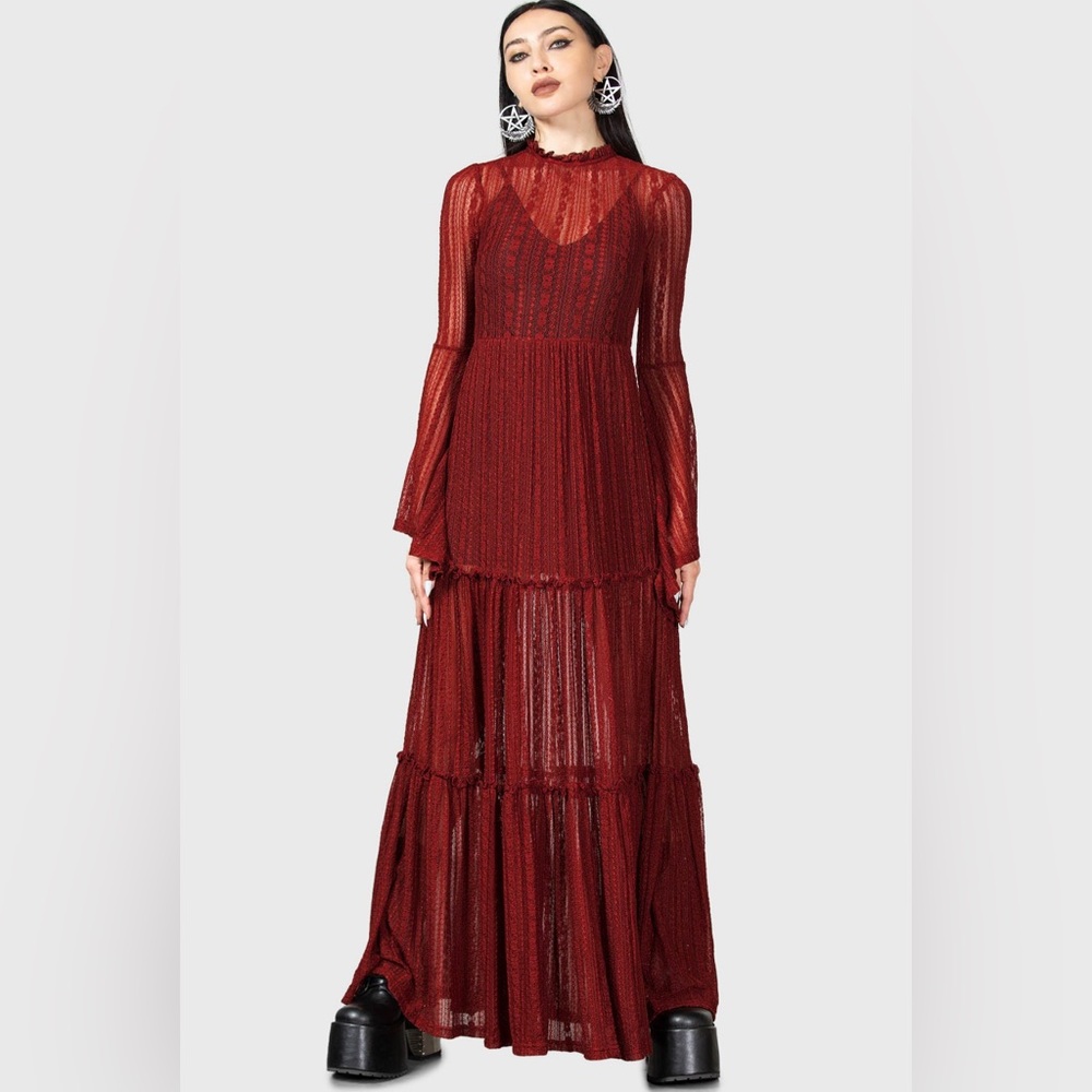 Amanitas sorrow maxi dress RED
